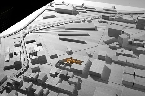 The Party Wall will feature as part of the temporary urban landscape for the 2013 “Warm Up” summer music series in MoMA PS1’s outdoor courtyard in New York (Image: CODA)