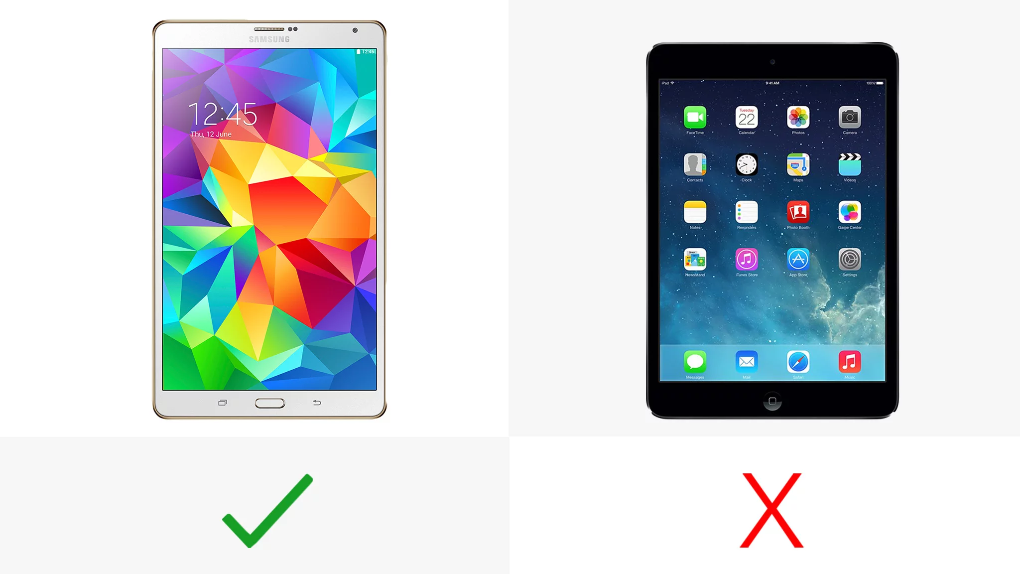 The Tab S has Samsung's Ultra Power Saving Mode, which can stretch out just a tiny bit of battery life into hours of uptimes