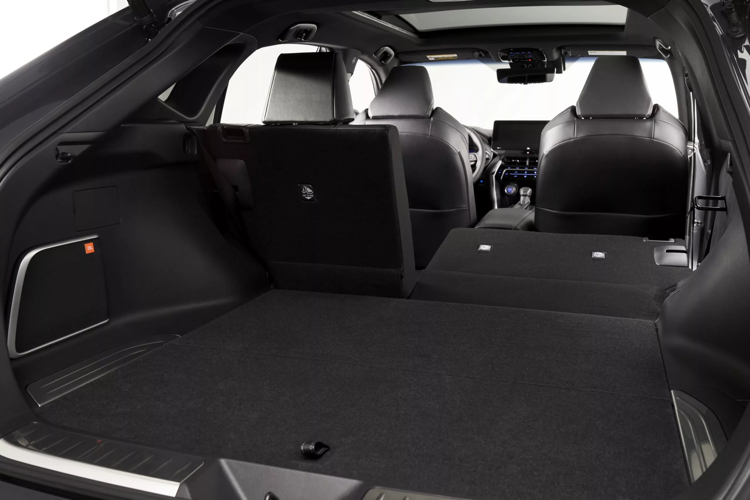 Behind the second row of the 2021 Toyota Venza is 36.3 cubic feet (1,028 liters) of cargo space