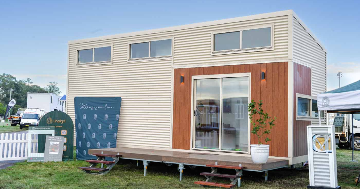 The Kookaburra 2.0, by Unplgd Tiny Homes, is an extra-wide tiny house designed with family living in mind