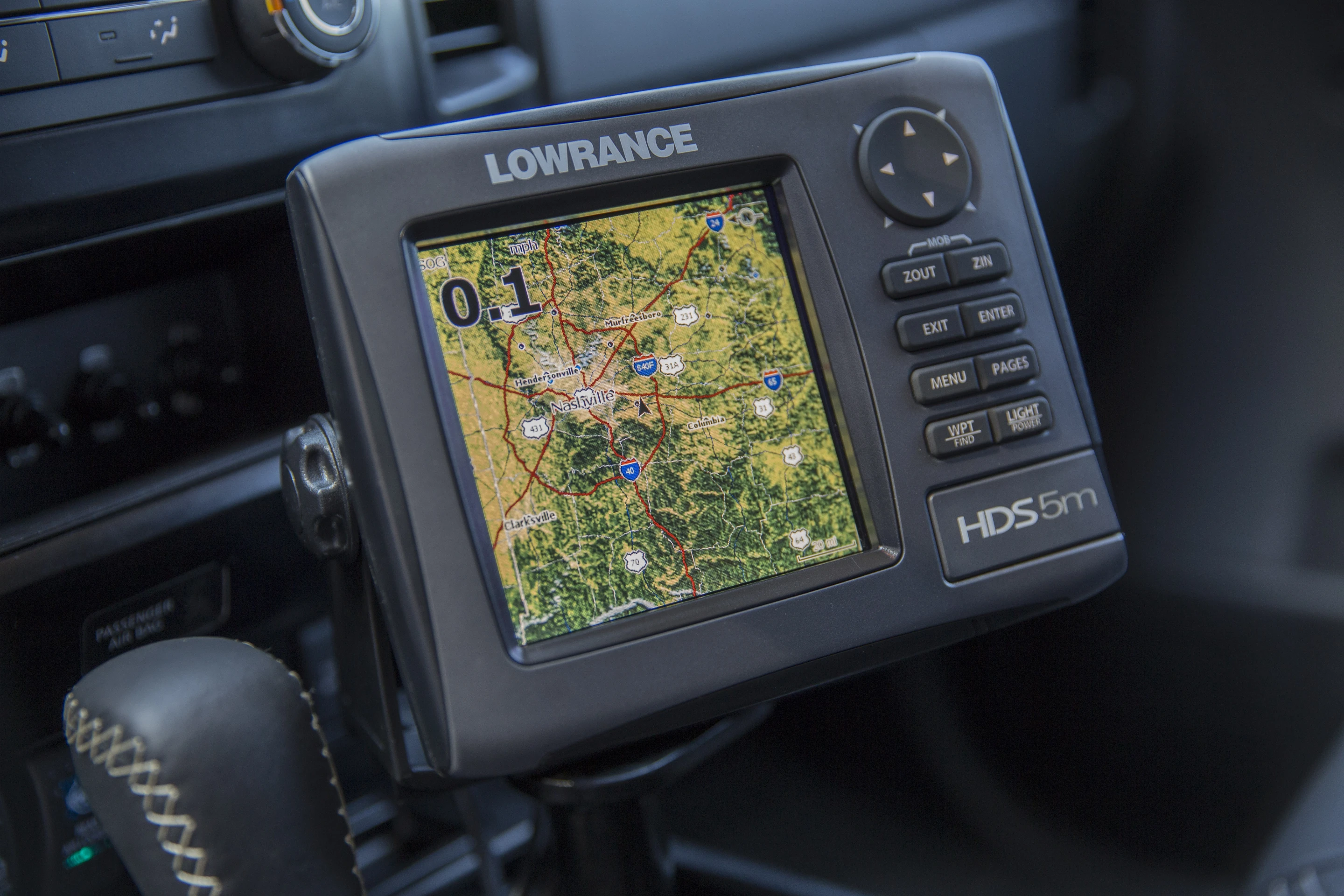 The Project Titan has a Lowrance off-road GPS unit