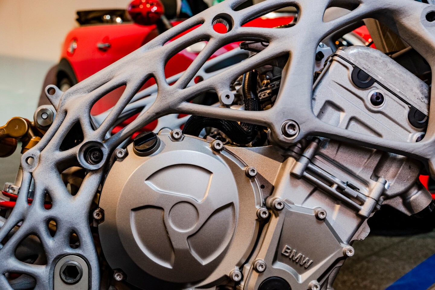 BMW hints at future plans, with 3D-printed motorcycle frame