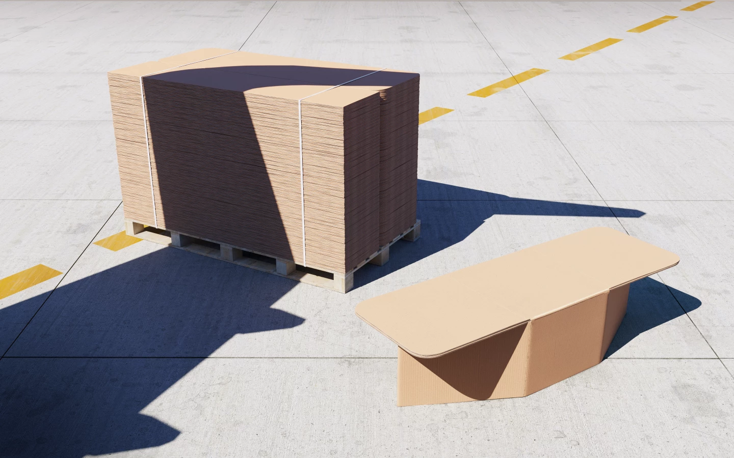Thanks to the existing automation of the packaging industry, any factory in any city can manufacture these beds quickly and cost-effectively. This enables an immediate response to any peak demand without stock-outs or impossible lead times, as happened with the Asian supplier network during the pandemic.