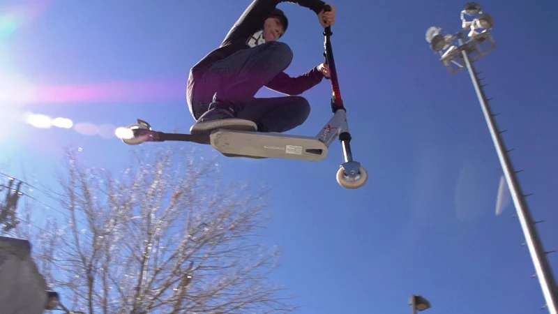 A rider getting air on the JumpX