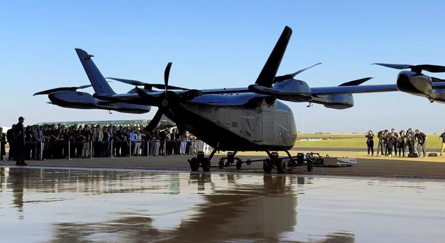 The prototype Eve Air Mobility unveiled