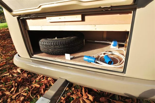 Storage space in back