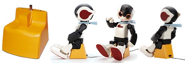When its batteries get low, Robi complains that it is "hungry" and must return to its charging station