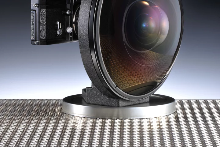 The 6mm f/2.8 Nikkor lens weighs 11.46 pounds, is 9.29 inches in diameter and some 6.73 inches in length (Photo credit: Tony Hurst)