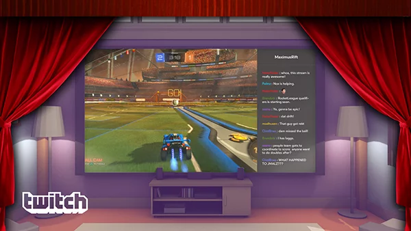 Twitch's Gear VR app lets you hang out with friends in a virtual living room