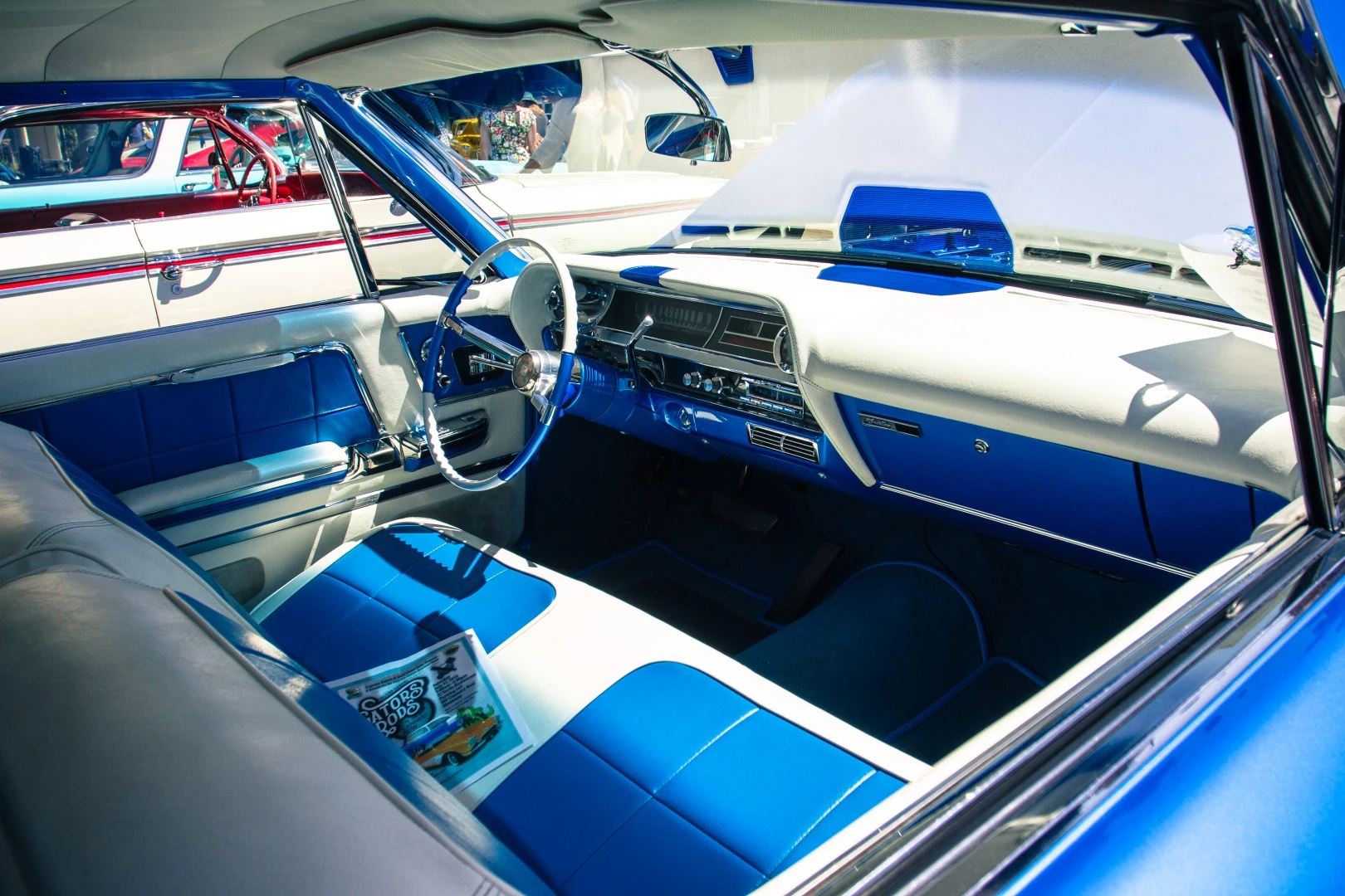 The interior of this 1964 Cadillac Coupe de Ville was one of the most impressive I saw on the weekend