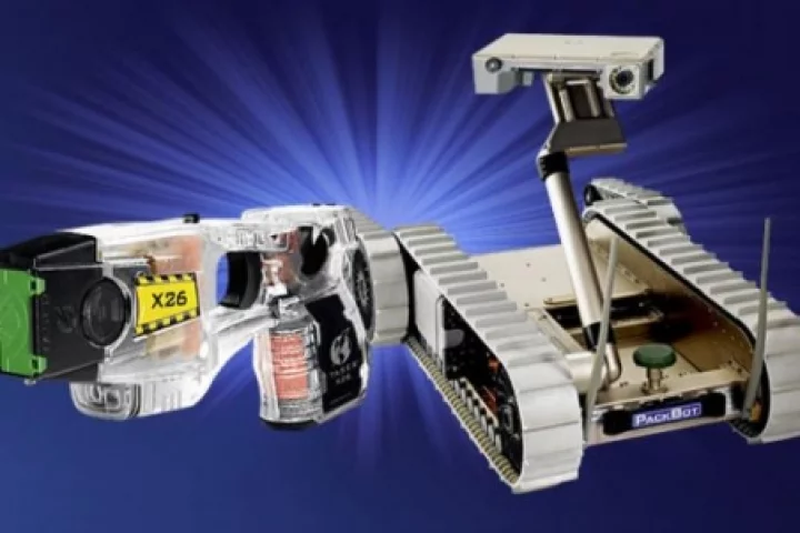 TASER and iRobot are collaborating on a TASER-shooting robot