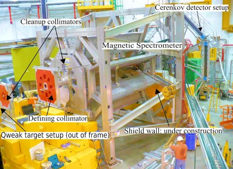 Apparatus for the measurement of the proton's weak charge (Photo: USDOE)