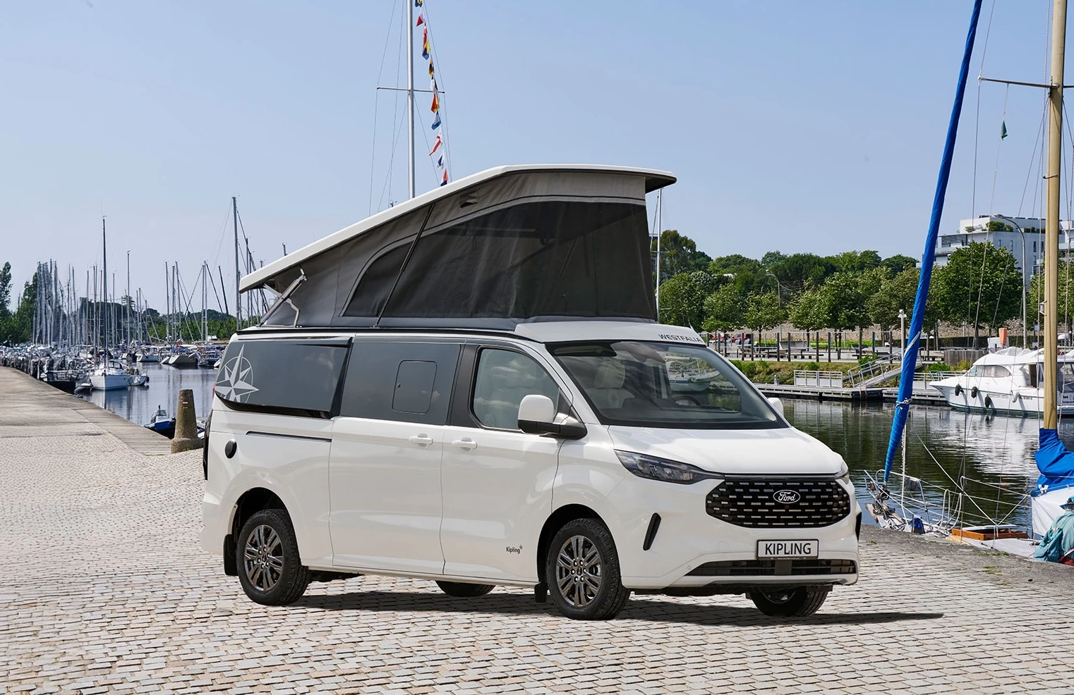 Westfalia presents the latest Ford Nugget alternative: the Kipling, a full-size camper floor plan in a midsize van