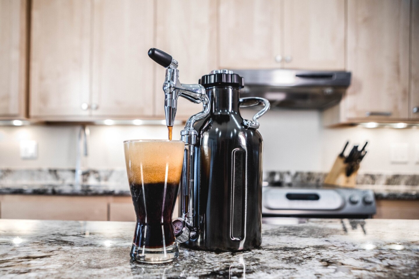 The uKeg Nitro brews, stores and pours nitro-infused cold-brew coffee - and looks cool while doing it