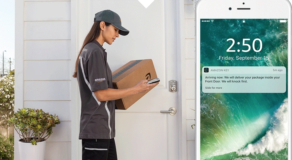 Once a compatible smart lock and Amazon Cloud Cam security camera are installed, the dedicated Amazon Key smartphone app handles the rest