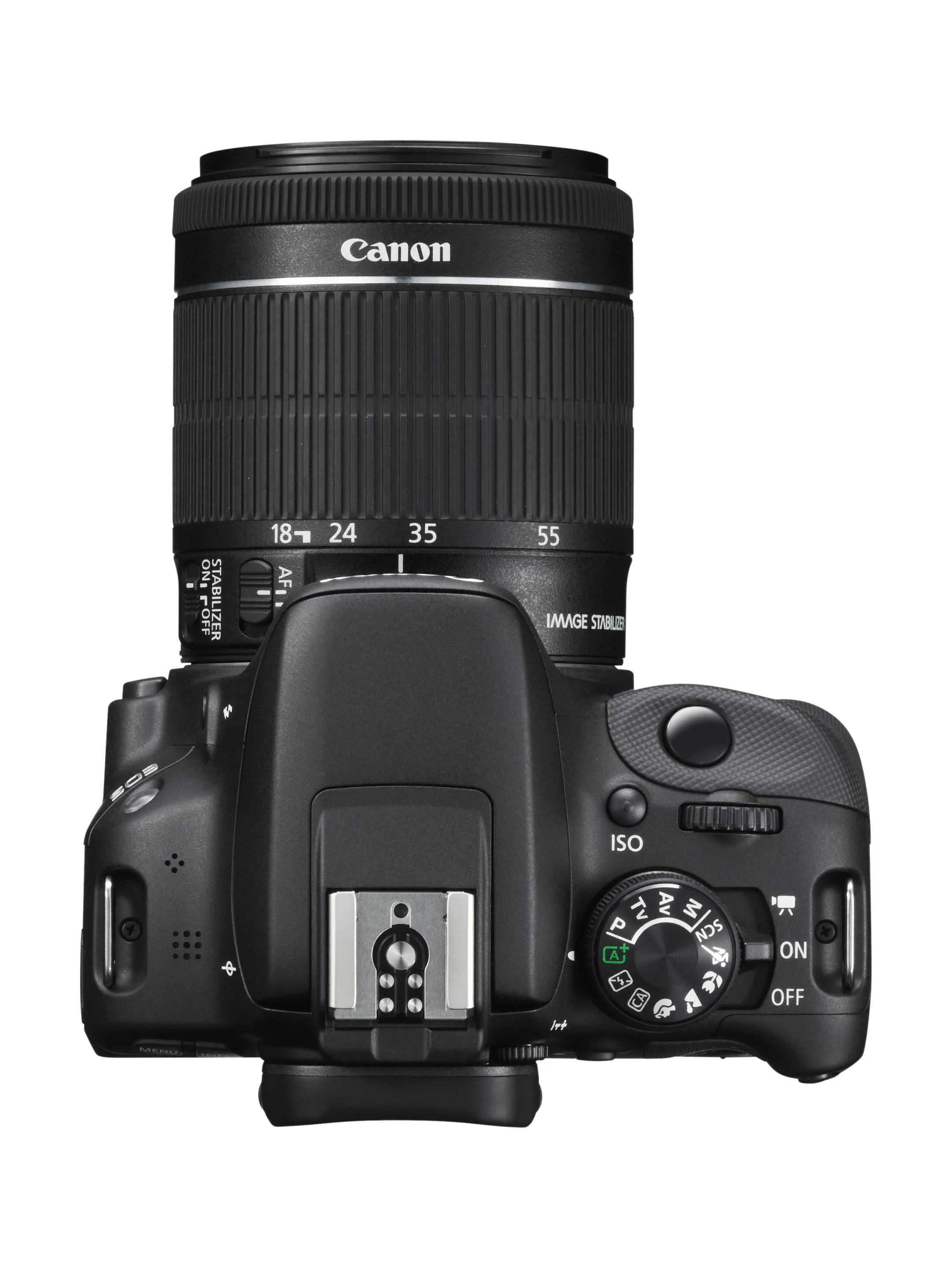 The Canon EOS 100D (Rebel SL1) has a burst speed of 4 frames per second