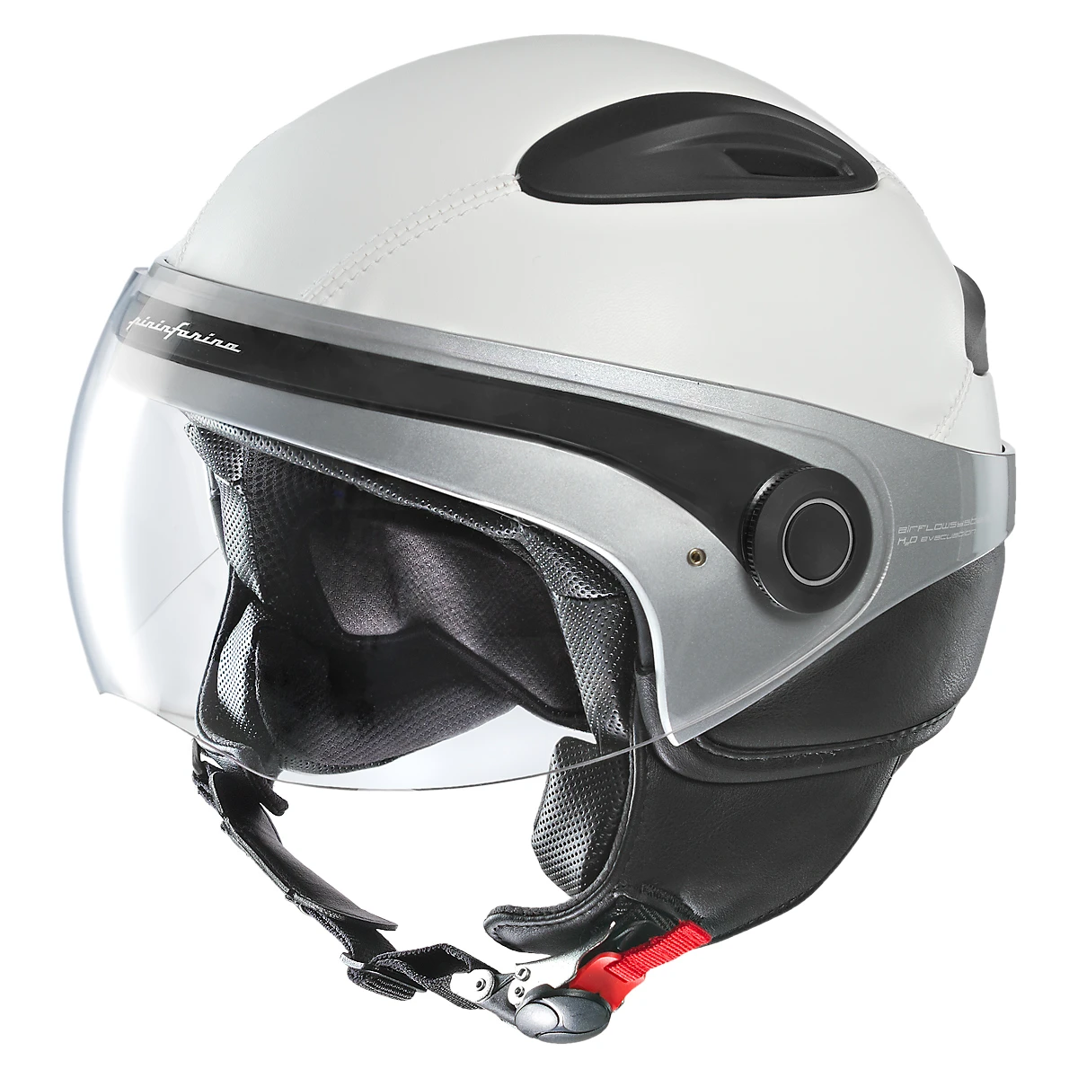 The 2010 Pininfarina helmet was designed for aerodynamics and breathability