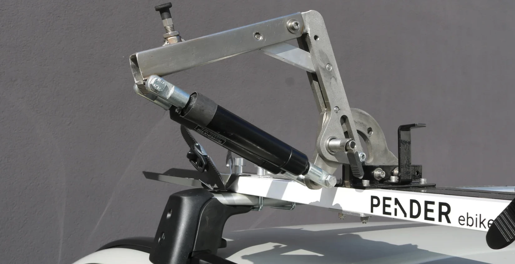 The lift arm removes easily to slim the Ebikelifter down when not in use