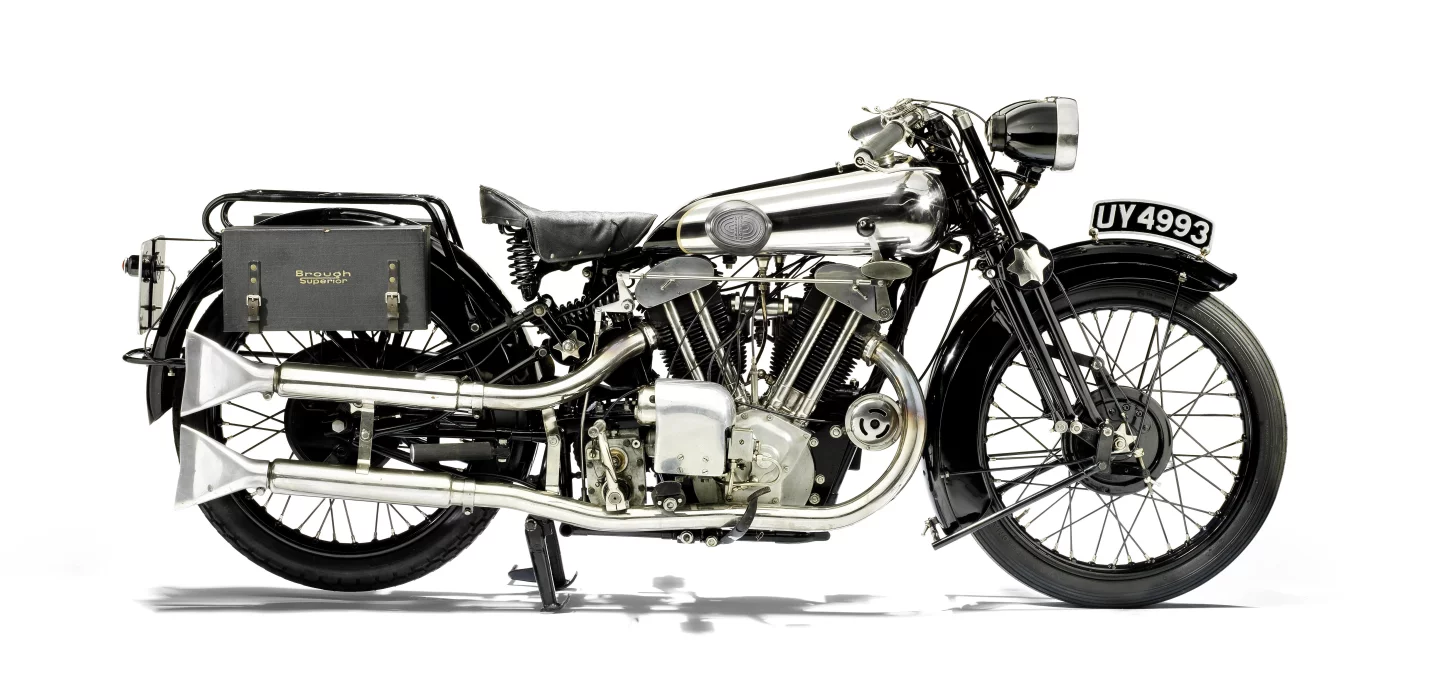 This 1929 Brough Superior SS100 'Alpine Grand Sports' sold for GBP£315,100 (US$492,973) at Bonhams' Bond Street Sale on November 30, 2014.