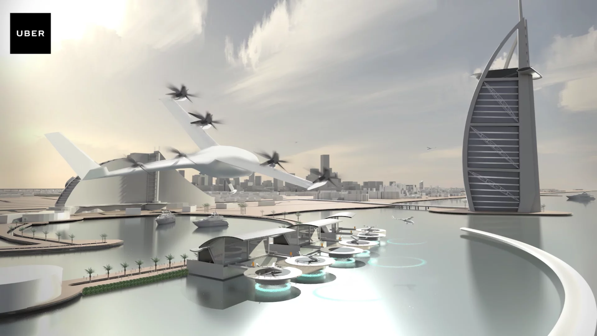 Uber plans to publicly demonstrate its flying taxi service in 2020