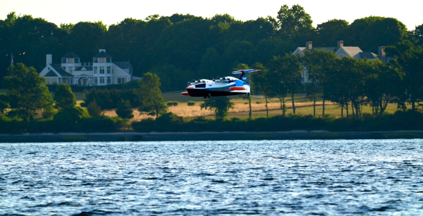 Watch the world's first hydrofoiling ground effect vehicle take off