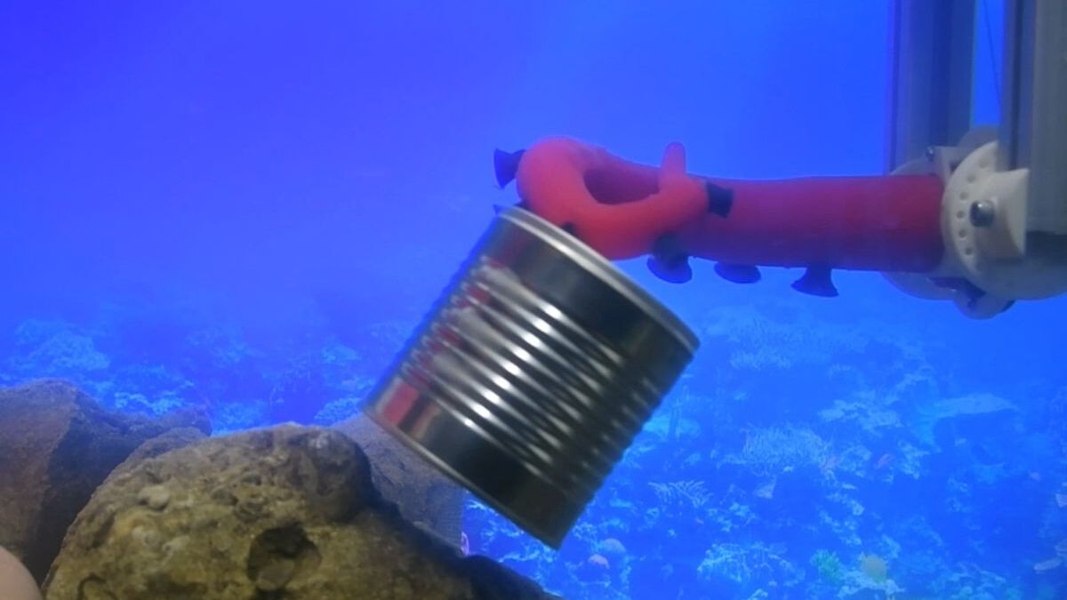 headline: Octopus-like robo-arm thinks with its suckers to e