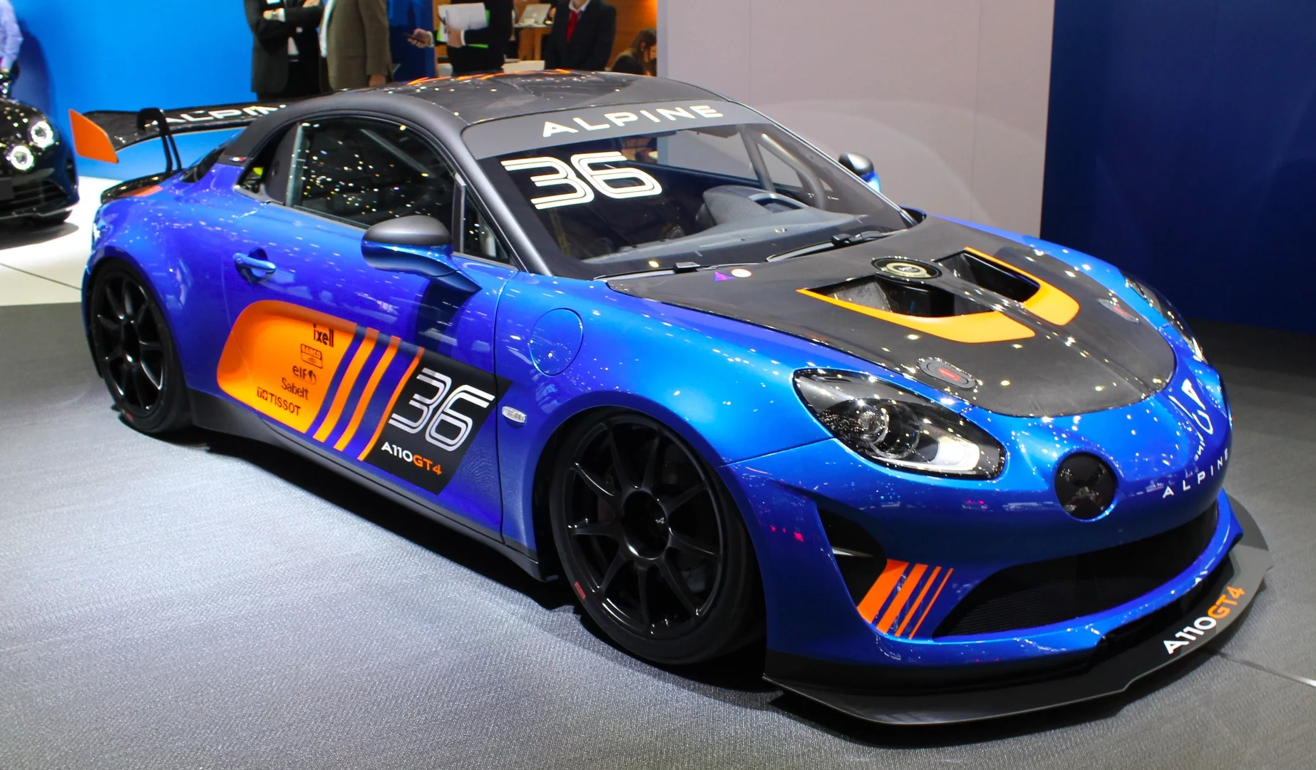 Alpine also shows the A110 GT4 race car