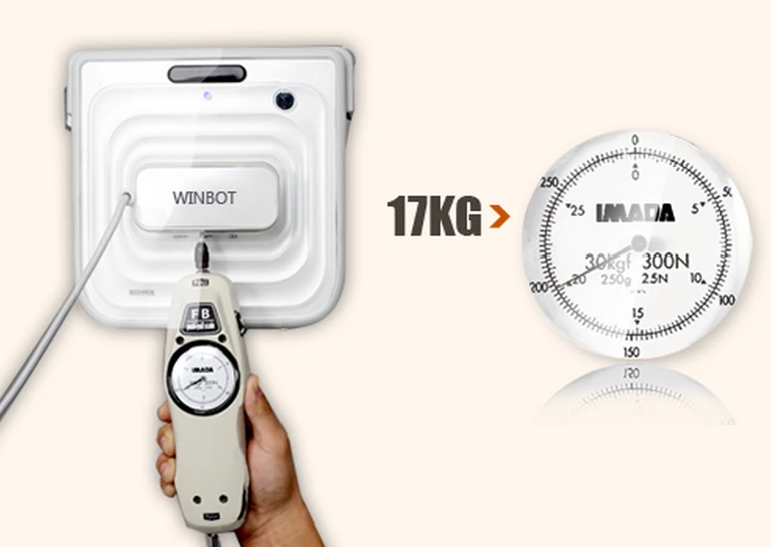 Winbot 7 showing suction pressure