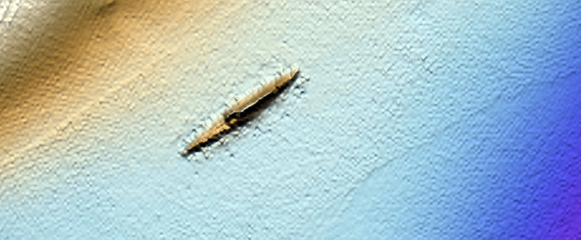 The submarine was found using side scan sonar