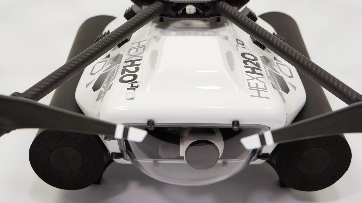 The waterproof housing of the HexH20 is designed in-house