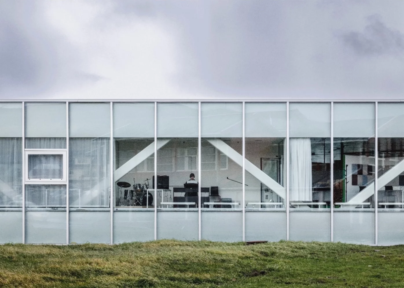 "Inspired by the dramatic Faroese topography, Glasir is designed like a landscape for learning: the central space of the school is conceived as a topographical interpretation of the natural landscape " says BIG's Bjarke Ingels