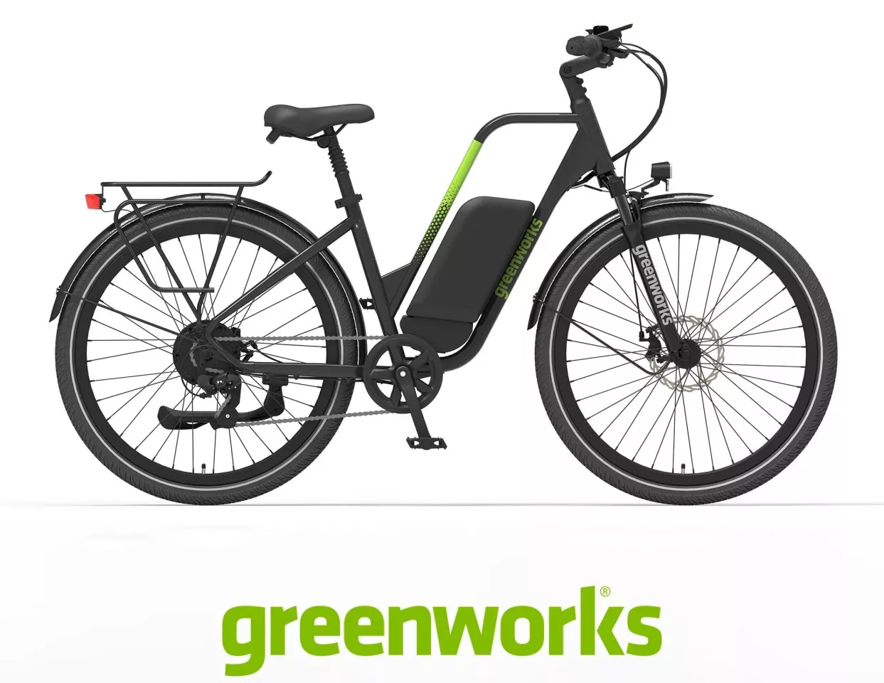 The Commuter Electric Bike is built around a heavy duty aluminum frame with a mid-height step over