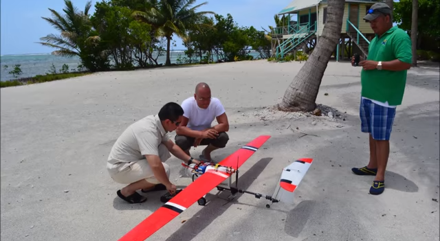 The Belize Fisheries Department teamed up with the Wildlife Conservation Society and an organization called Conservation Drones to put UAVs in the sky above the coast to tackle illegal fishing
