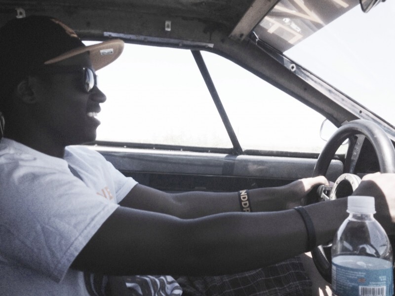 MINDDRIVE student Elias Williams got the chance to get in the driver's seat of the sporty electric Lotus from Willcox, Arizona to Lordsburg, New Mexico