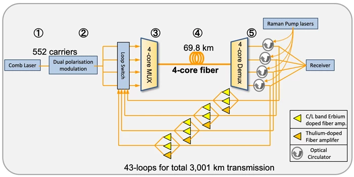 A schematic of the new transmission system