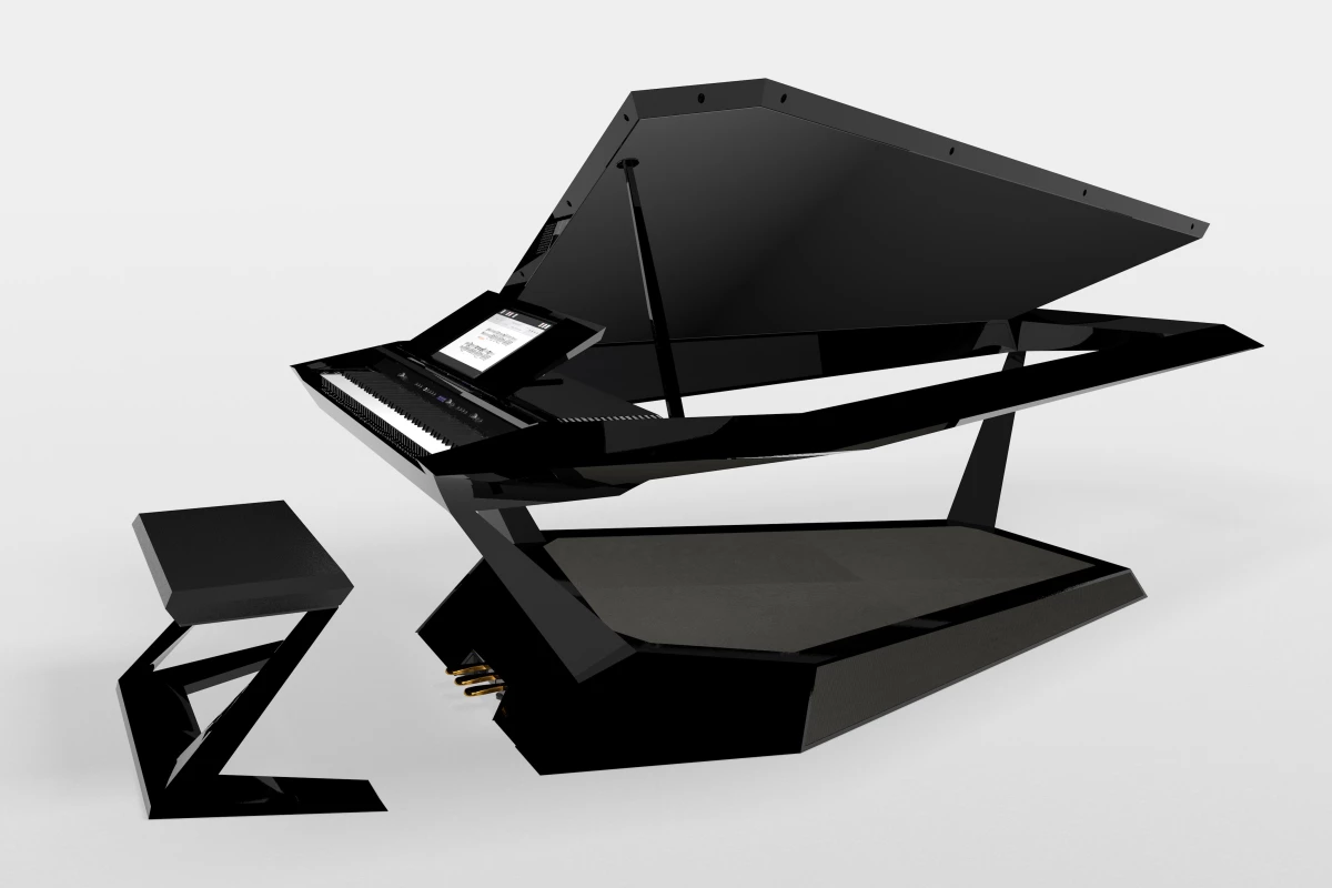 Roland built the digital grand from a design by contest winner Jong Chan Kim of Korea