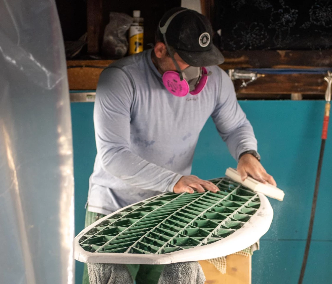 The Sea Mink's core is 3D-printed out of recycled PETG plastic
