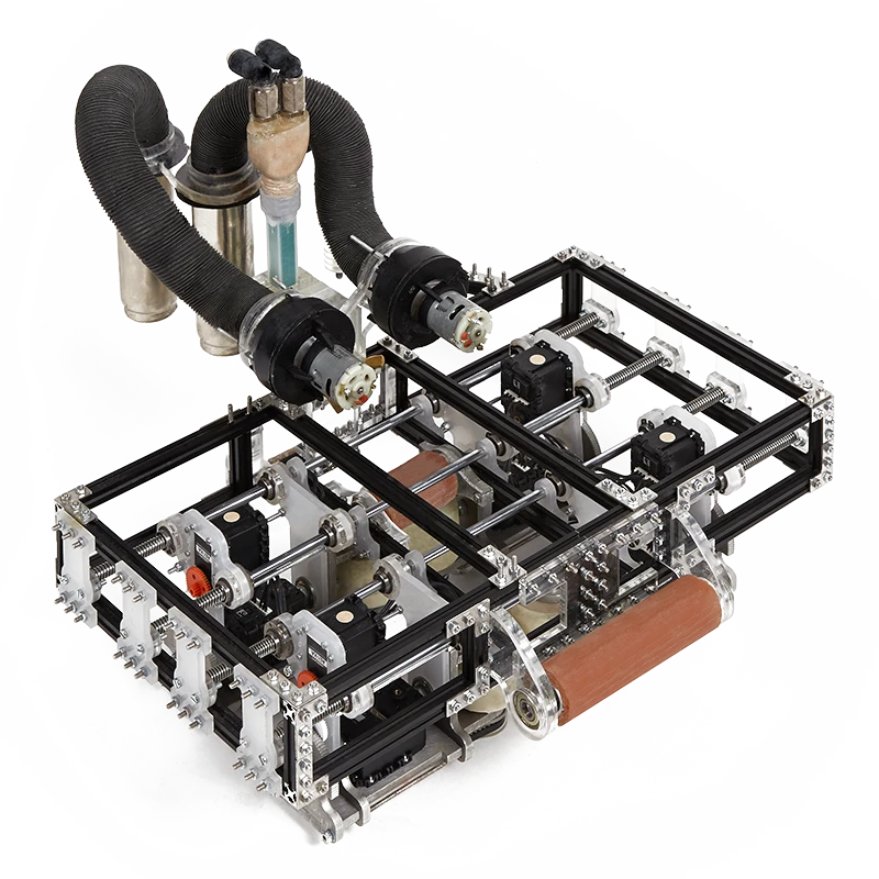 The Gripper robot creates the walls, ceilings and window and door lintels
