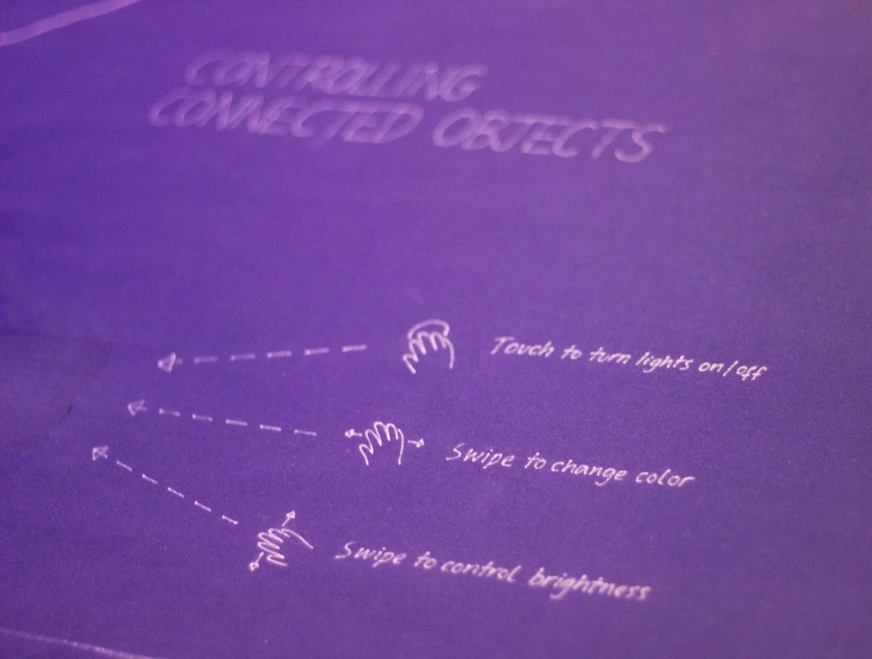 Controlling Philips Hue lights with fabric that could be woven into clothing: things that make you go "hmmm"