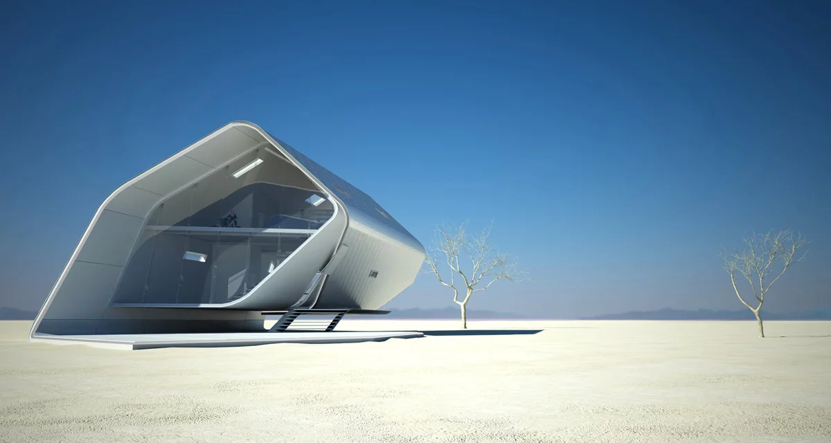 Daniel's design is currently only a modular housing concept (image from Violent Volumes)