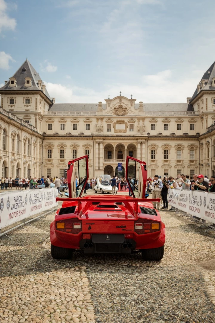 The outrageous 1987 Lamborghini Countach 5000 Quattrovalvole was a natural entrant in the Italiane Purosangue Class. From ASI