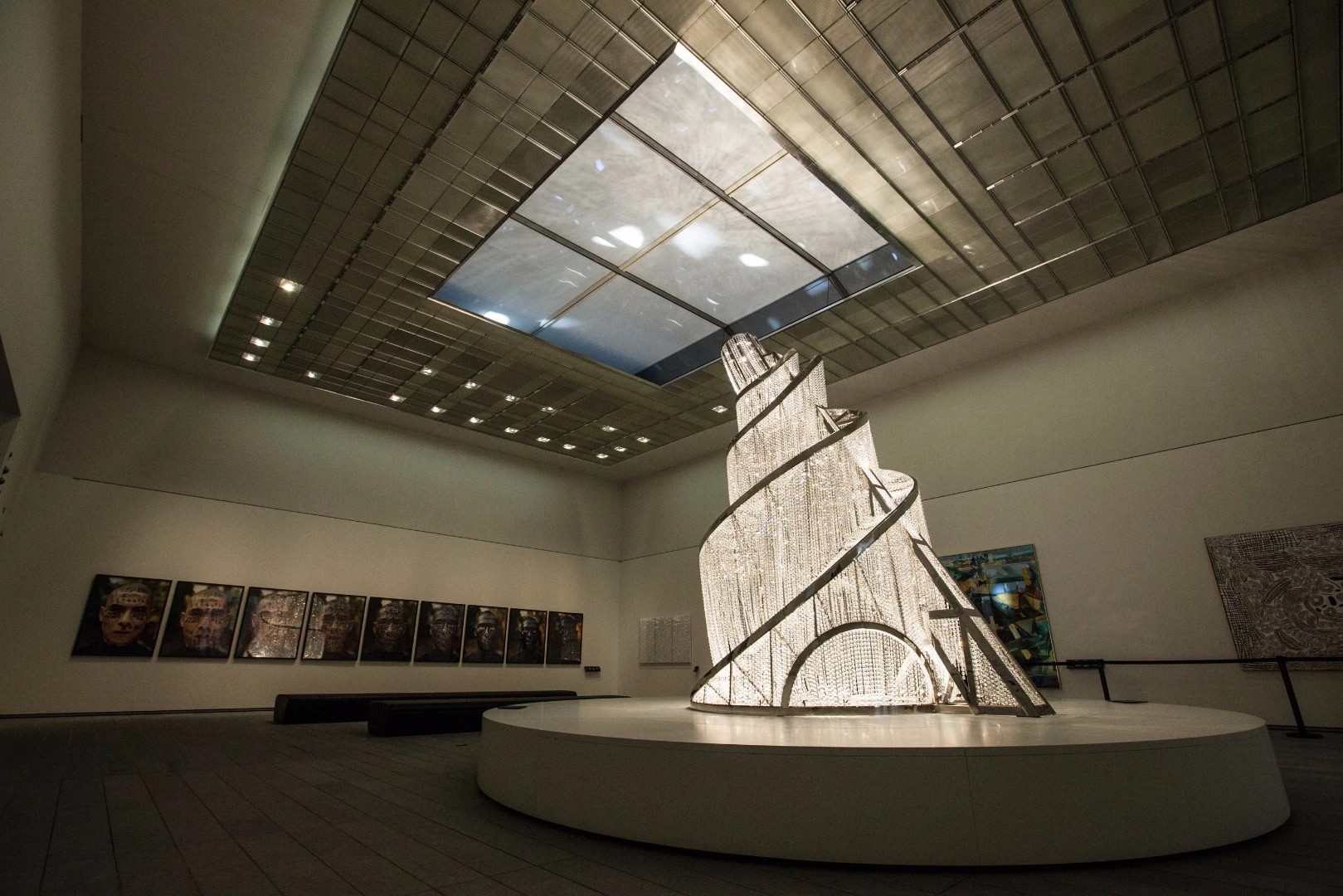 Ai Weiwei's Fountain of Light on show at the Louvre Abu Dhabi