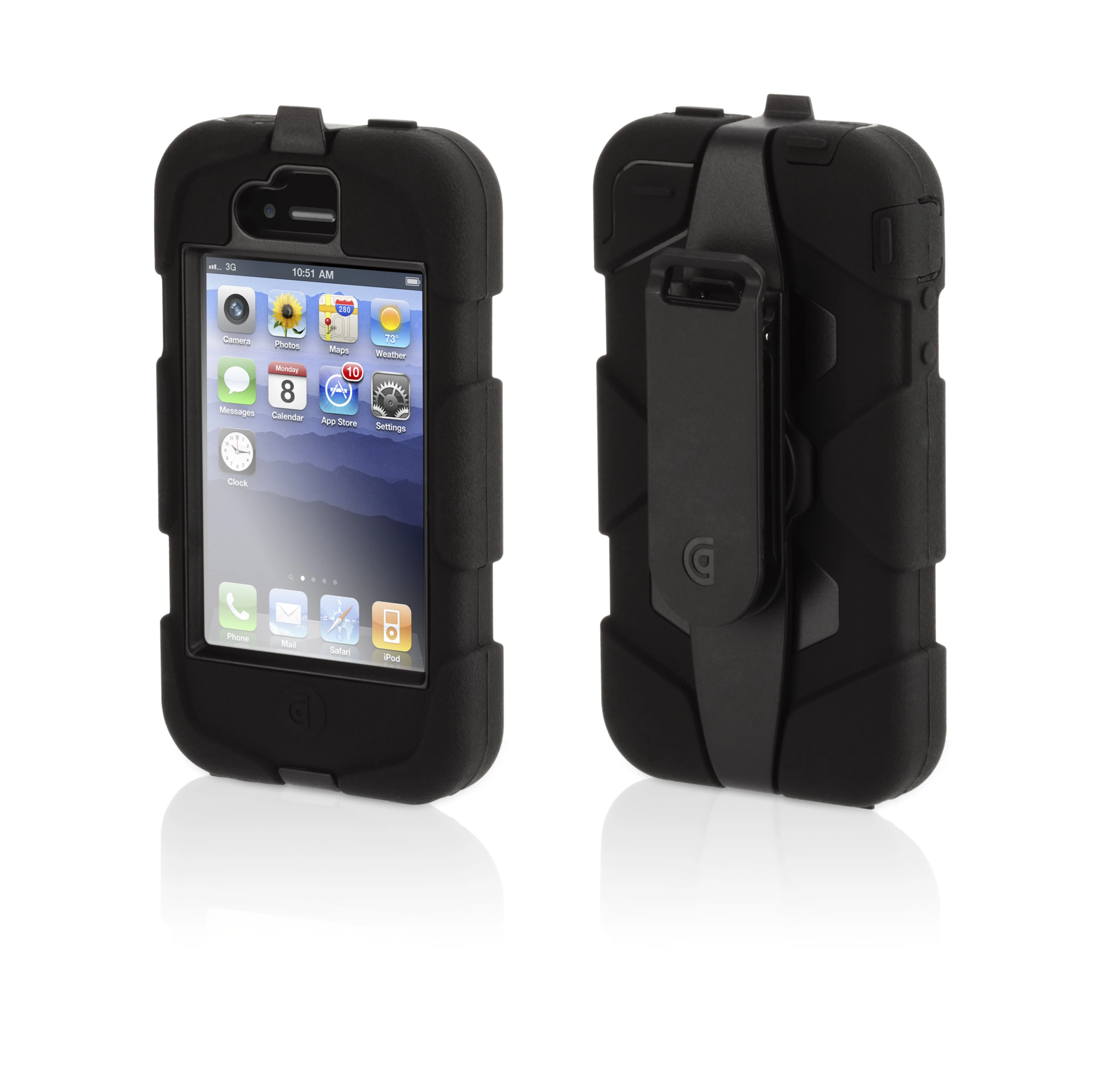 The Survivor Extreme Duty Case is designed to protect the iPhone 4 and iPod touch, and is built to meet or exceed military endurance standards