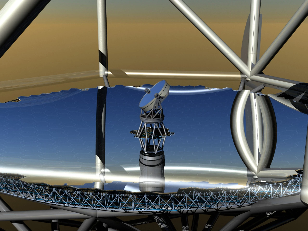 An artist's interpretation of the TMT mirrors (Image: Courtesy TMT Observatory Corporation)