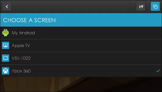Select the device you want to stream to, or watch it on your Android