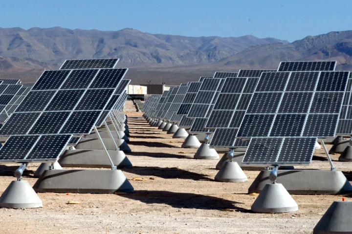 Solar power plant at Nellis Air Force Base