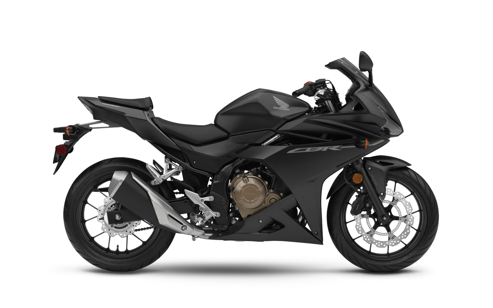 Honda CBR500R in Matte Black Metallic color