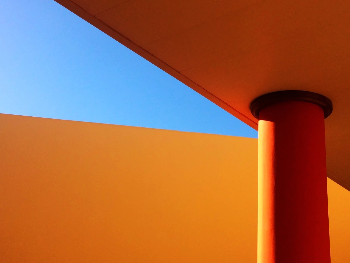Mette Bruus does an excellent job of slicing the sky with different shades of warm orange