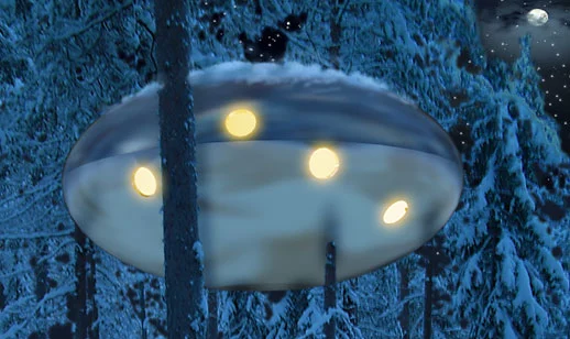 The UFO room in winter