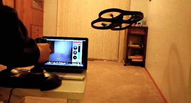 The Drone Station app lets users remotely pilot an AR.Drone quadricopter using video game controllers on a Mac